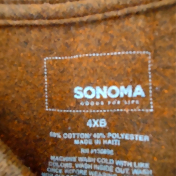 NEVER GIVE UP.....By Sonoma 4XL Crewneck Tee - Picture 6 of 6